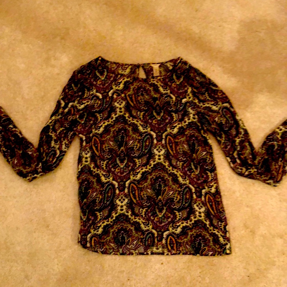 J Crew Paisley Blouse
